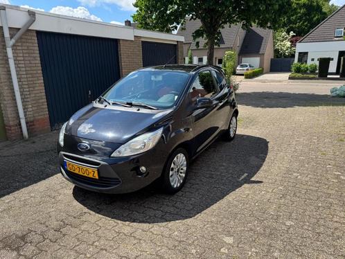 Ford Ka 1.2 51KW 2010 Zwart, Auto's, Ford, Particulier, Ka, Airbags, Centrale vergrendeling, Climate control, Elektrische buitenspiegels