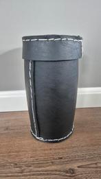 Leren Opbergmand - Ø15cm, H30cm, Huis en Inrichting, Minder dan 10 liter, Ophalen of Verzenden, Minder dan 50 cm