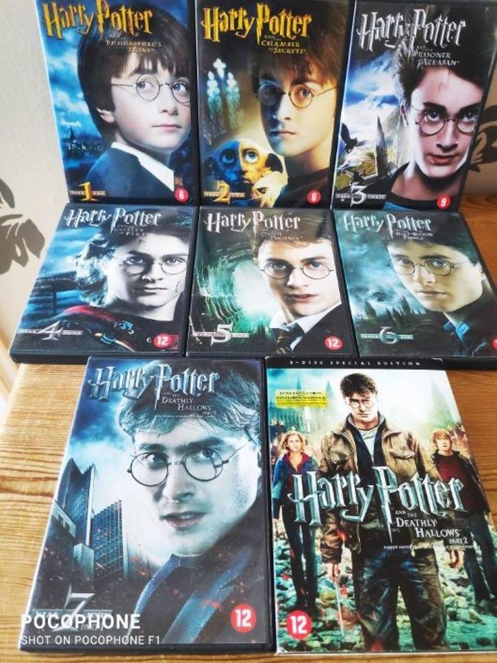 HARRY POTTER - DE COMPLETE FILM COLLECTIE OP 8 DVD'S, Cd's en Dvd's, Dvd's | Tv en Series, Zo goed als nieuw, Science Fiction en Fantasy