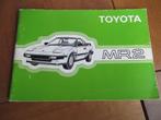 Instructieboek Toyota MR2 1985, zeer mooi!, Ophalen of Verzenden