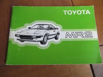 Instructieboek Toyota MR2 1985, zeer mooi! beschikbaar voor biedingen