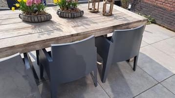 2 stuks - Box tuinstoelen - in uitstekende staat beschikbaar voor biedingen