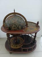 Wereldbol bar, vintage bar op wielen, trolley, antiek servee, Ophalen, Gebruikt