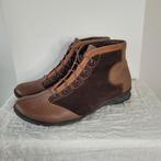 Think! enkellaarsjes veterlaarsjes 42 suede leer bruin beige, Bruin, Think!, Lage of Enkellaarzen, Ophalen of Verzenden