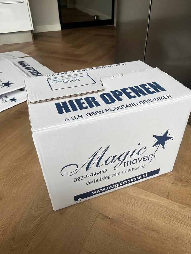 39 Verhuisdozen - Perfect voor je verhuizing!, Doe-het-zelf en Verbouw, Kratten en Dozen, Gebruikt, Doos, Minder dan 50 cm, 35 tot 50 cm