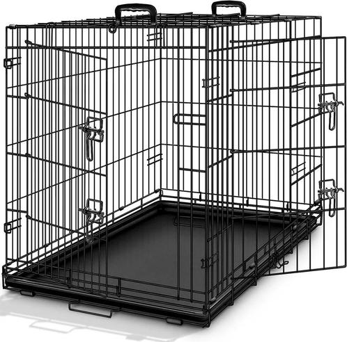Nieuw. Hondenkooi XL 107 x 71 x 77 cm opvouwbaar - 2 deuren, Dieren en Toebehoren, Hondenhokken, Nieuw, 110 cm of meer, Ophalen of Verzenden