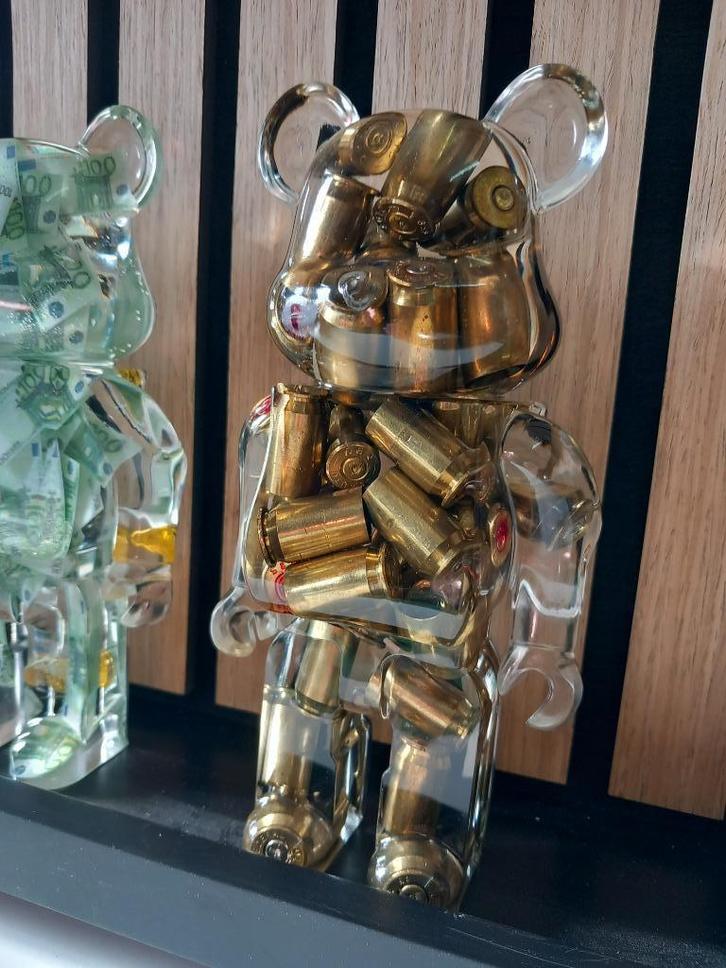 * Limited edition Bullet bear * Money Art, Antiek en Kunst, Kunst | Designobjecten, Ophalen of Verzenden