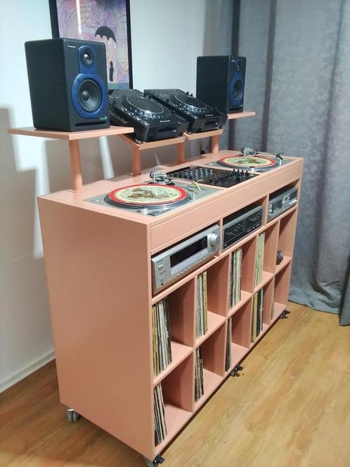 Radeck 800 DJ Booth/dj meubel/platenkast/audiomeubel., Cd's en Dvd's, Vinyl | Hiphop en Rap, Gebruikt, 2000 tot heden, Ophalen