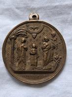 Medaillon Aartsbroederschap der heilige familie, Verzamelen, Religie, Ophalen of Verzenden, Gebruikt, Kaart of Prent