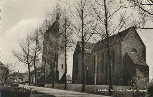 Zeerijp - Ned Herv Kerk en Toren [KRST005-7274, Verzamelen, Ansichtkaarten | Nederland, Ongelopen, Groningen, 1960 tot 1980, Verzenden