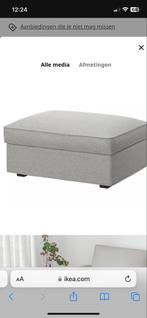 IKEA Kivik Voetenbank Hoes - Tallmyra wit/zwart, Minder dan 50 cm, Zo goed als nieuw, Stof, Rechthoekig