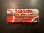 Vintage SIMSON fiets banden reparatie blik, Verzamelen, Blikken, Overige merken, Gebruikt, Overige, Ophalen of Verzenden