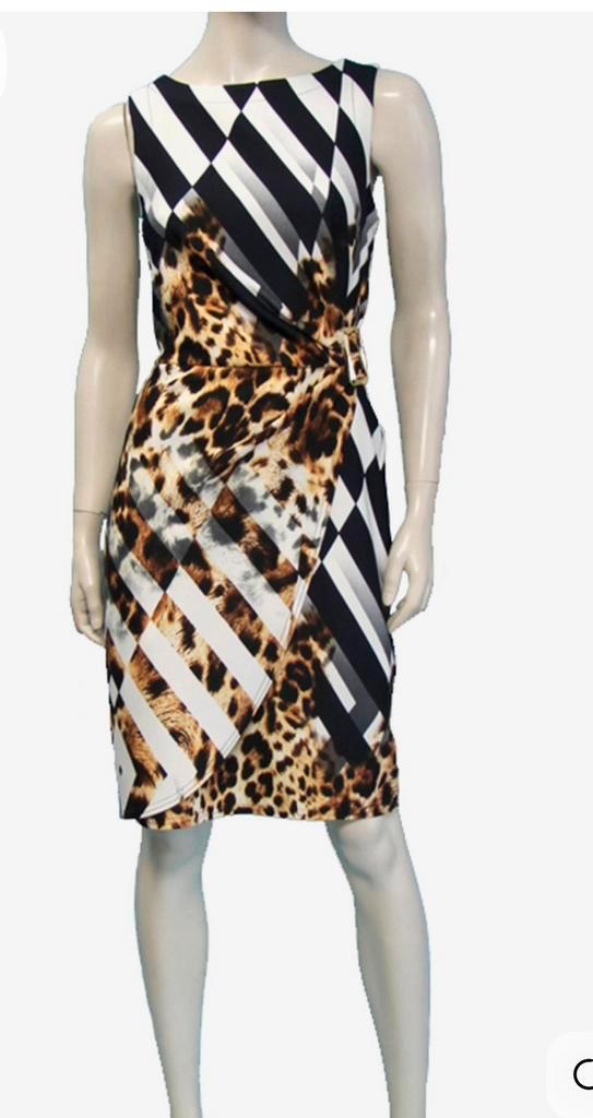 Joseph Ribkoff jurk 40, Kleding | Dames, Jurken, Zo goed als nieuw, Maat 38/40 (M), Zwart, Boven de knie, Ophalen of Verzenden