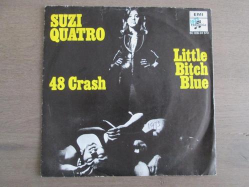 Suzi Quatro - 48 Crash / Little Bitch Blue, Cd's en Dvd's, Vinyl Singles, Gebruikt, Single, Overige genres, 7 inch, Ophalen of Verzenden