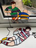 2 stuks Raamhanger / Glas-in-lood / Tiffany  ‘sport’, Doe-het-zelf en Verbouw, Ophalen of Verzenden, Minder dan 80 cm