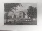 24 / Paviljoen Welgelegen te Haarlem Gravure uit 1858, Antiek en Kunst, Ophalen of Verzenden