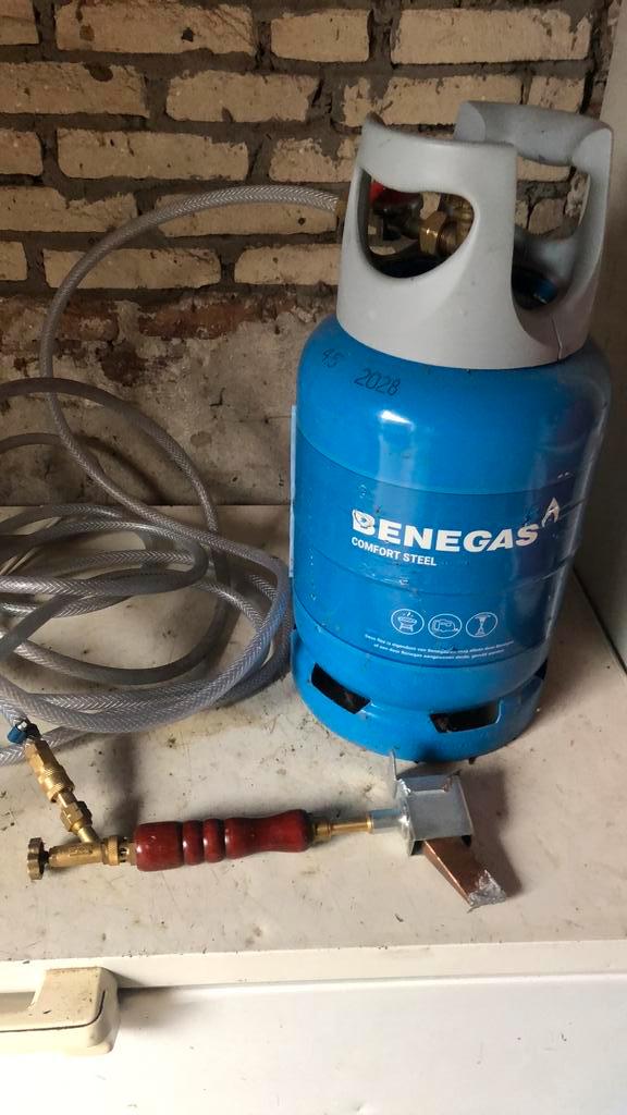 Gasbrander soldeerbout zink, Doe-het-zelf en Verbouw, Gereedschap | Handgereedschap, Zo goed als nieuw, Ophalen