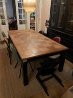 Robuuste houten eettafel 120x240cm, Huis en Inrichting, Tafels | Eettafels, Ophalen, Gebruikt, 100 tot 150 cm, Eikenhout