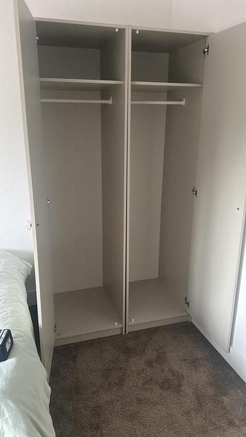 Ikea beige kast 2x 50cm kast met marmeren knopen - afbeelding 4