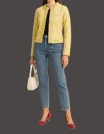 Italiaanse leren jas van Tenax maat 38, Kleding | Dames, Maat 38/40 (M), Geel, Tenax, Ophalen of Verzenden