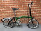 Brompton MT3 vouwfiets 3 versnellingen race green met tas, Brompton, Brompton Bicycle UK, Ophalen of Verzenden, Zo goed als nieuw
