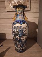 Vintage Chinese Vaas Blauw/Wit, Antiek en Kunst, Antiek | Vazen, Ophalen of Verzenden