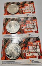 3x Coincards Oranje Leeuwinnen 2017, Ophalen of Verzenden, Overige waardes, Losse munt