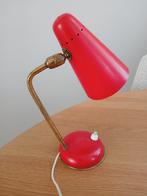 Oranje Mid Century Tafellampje Metaal, Ophalen of Verzenden