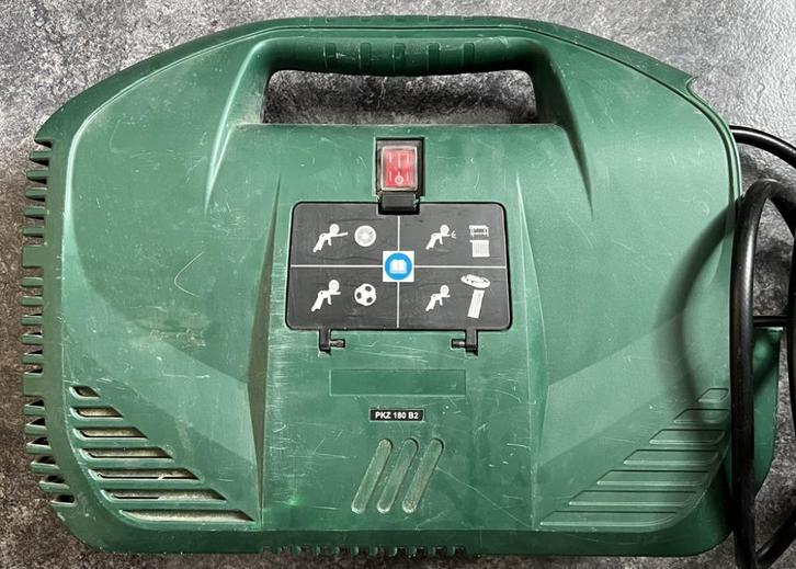 #E32 Draagbare compressor Parkside PKZ 180 B2 - €14,95, Doe-het-zelf en Verbouw, Compressors, Gebruikt, 6 tot 10 bar, 100 liter of meer