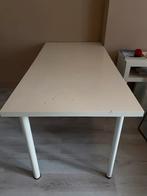 Witte tafel, Huis en Inrichting, Tafels | Eettafels, 100 tot 150 cm, Rechthoekig, Ophalen, 50 tot 100 cm