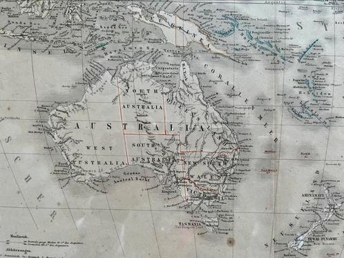 Gravure Australië- Zuid Oost Azië - Oceanië, Antiek en Kunst, Kunst | Etsen en Gravures, Ophalen of Verzenden