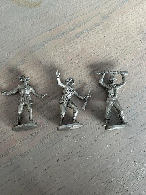 Metalen oorlogs soldaatjes, Verzamelen, Poppetjes en Figuurtjes, Gebruikt, Ophalen of Verzenden