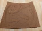 Lichtbruine rok maat 44, wol 50%, polyester40%, viscose 10%', Zwart, Maat 42/44 (L), Ophalen of Verzenden, Zo goed als nieuw