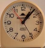 Wekker AGGOSTINO. Kunststof. Ca '80. RARE. 9/9.5 cm., Ophalen, Zo goed als nieuw, Analoog