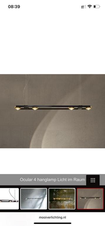 Hanglamp Ocular 4 zilver geborstelde beschikbaar voor biedingen