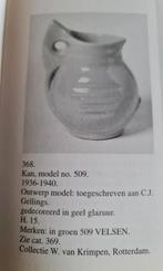 Velsen kan C.J.Gellings model 509, Antiek en Kunst, Antiek | Keramiek en Aardewerk, Ophalen of Verzenden