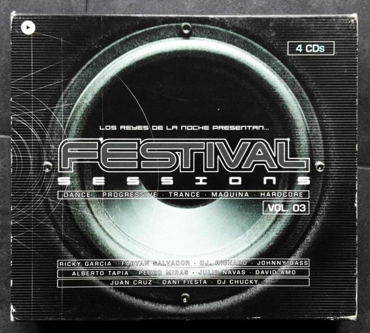 CD - Festival Sessions Vol. 03 - Trance Hardcore 4xCD, Cd's en Dvd's, Cd's | Dance en House, Zo goed als nieuw, Techno of Trance