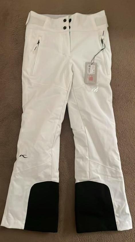 Prachtige witte skibroek Kjus NIEUW maat 140, Overige merken, 100 tot 140 cm, Nieuw, Ophalen of Verzenden