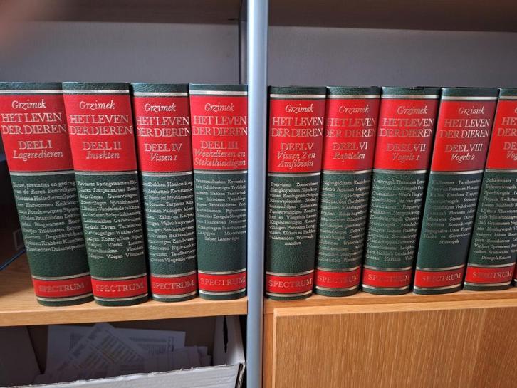 Grzimek: Het leven der dieren, 16-delige dierenencyclopedie, Boeken, Encyclopedieën, Gelezen, Complete serie, Dieren, Ophalen