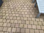 Trommelstenen 15*15 cm, circa 40m2 tuintegels, Ophalen, Gebruikt, 10 m² of meer, Beton
