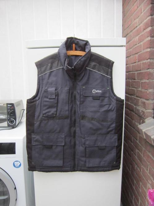 Bodywarmer, Donkerblauw, zwarte details. Maat S, Merk Cratex, Kleding | Heren, Bodywarmers, Zo goed als nieuw, Maat 46 (S) of kleiner
