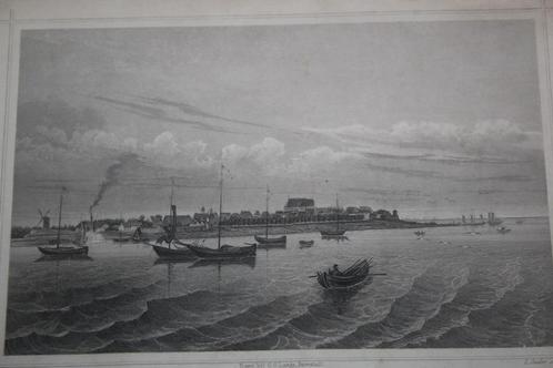 19e eeuwse ets (?) Harderwijk, Antiek en Kunst, Kunst | Etsen en Gravures, Ophalen of Verzenden