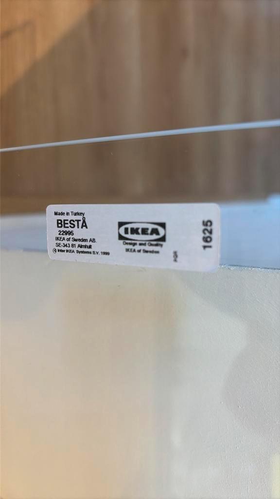 Besta glasplaat, Huis en Inrichting, Kasten | Televisiemeubels, Gebruikt, Minder dan 100 cm, 50 tot 100 cm, 25 tot 50 cm, Ophalen