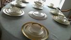 eetservies bladgoud rand 1963 royalworcester durham, Huis en Inrichting, Keuken | Servies, Ophalen, Gebruikt, Bord(en), Overige stijlen