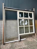 Raam en deurkozijnen incl dubbel glas en deur + dorpel, Doe-het-zelf en Verbouw, Kozijnen en Schuifpuien, Deurkozijn, 150 tot 225 cm