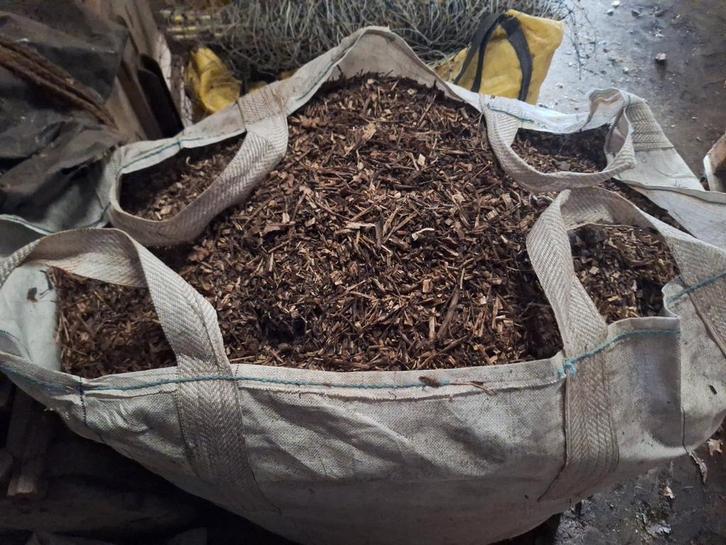 Hout Snippers - Mulch voor Tuin totaal 2,5 kub in big bag, Tuin en Terras, Aarde en Mest, Boomschors, Ophalen