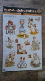 Holly Hobbie vintage stickervel velletje sticker MUVA pop, Verzamelen, Verzenden, Zo goed als nieuw