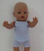 poppenkleertjes babypop born 43cm (ondergoed setje ), Verzenden, Nieuw, Babypop