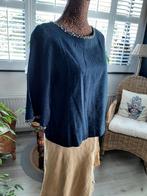 Nieuw!Mooie Stijlvolle Blouse/Top/Katoen/Nachtblauw/mt M/L, Nieuw, Ophalen of Verzenden