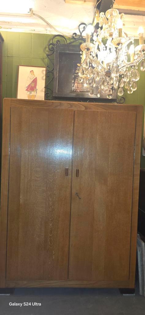 Antieke Amsterdamse School Legkast artdeco, Huis en Inrichting, Kasten | Kledingkasten, Gebruikt, 150 tot 200 cm, 100 tot 150 cm